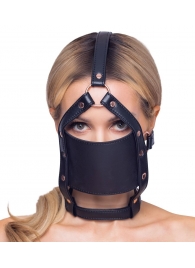 Черный намордник с кляпом-шаром Head Harness With A Gag - Orion - купить с доставкой в Кемерово