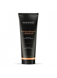 Массажный легкий крем WICKED Orange Blossom plus Patchouli - 120 мл. - Wicked - купить с доставкой в Кемерово