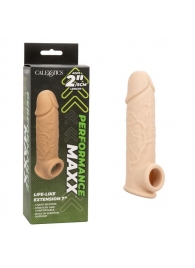 Телесная удлиняющая насадка на член Life-Like Extension 7” - 17,75 см. - California Exotic Novelties - в Кемерово купить с доставкой