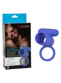 Синее эрекционное виброкольцо Silicone Rechargeable Endless Desires Enhancer - California Exotic Novelties - в Кемерово купить с доставкой