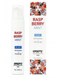 Возбуждающий гель Raspberry Mint с ароматом малины и мяты - 15 мл. - Exsens - купить с доставкой в Кемерово