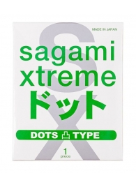 Презерватив Sagami Xtreme Type-E с точками - 1 шт. - Sagami - купить с доставкой в Кемерово