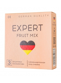 Ароматизированные презервативы EXPERT Fruit Mix - 3 шт. - Expert - купить с доставкой в Кемерово