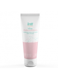Лубрикант на водной основе Vibe Sensation с клубничным вкусом и легким вибрирующим эффектом - 50 гр. - INTT - купить с доставкой в Кемерово