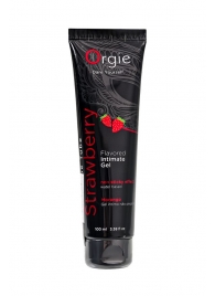 Интимный гель на водной основе Lube Tube Strawberry с клубничным вкусом - 100 мл. - ORGIE - купить с доставкой в Кемерово