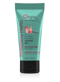 Съедобный интимный гель Orgie Lube Tube Cocktail Strawberry Mojito - 50 мл. - ORGIE - купить с доставкой в Кемерово