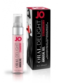 Клубничный лубрикант для оральных ласк Oral Delight Strawberry Sensation - 30 мл. - System JO - купить с доставкой в Кемерово