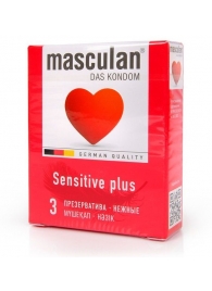 Презервативы Masculan Sensitive plus - 3 шт. - Masculan - купить с доставкой в Кемерово