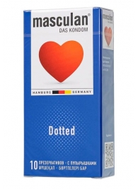 Презервативы с пупырышками Masculan Dotted - 10 шт. - Masculan - купить с доставкой в Кемерово