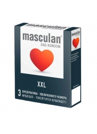 Презервативы увеличенного размера Masculan XXL - 3 шт. - Masculan - купить с доставкой в Кемерово