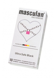 Ультрапрочные презервативы Masculan Ultra Safe Black - 10 шт. - Masculan - купить с доставкой в Кемерово