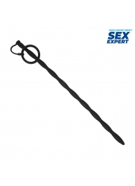 Черный стимулятор уретры Sex Expert - Sex Expert - купить с доставкой в Кемерово