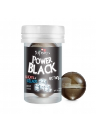 Интимный гель Power Black Hot Ball с охлаждающе-разогревающим эффектом (2 шарика по 3 гр.) - HotFlowers - купить с доставкой в Кемерово