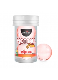 Лубрикант на масляной основе Hot Ball Plus с разогревающим эффектом (2 шарика по 3 гр.) - HotFlowers - купить с доставкой в Кемерово