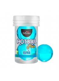 Лубрикант на масляной основе Hot Ball Plus с охлаждающим эффектом (2 шарика по 3 гр.) - HotFlowers - купить с доставкой в Кемерово