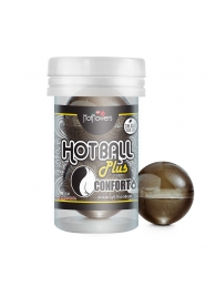 Анальный лубрикант на масляной основе Hot Ball Plus Conforto (2 шарика по 3 гр.) - HotFlowers - купить с доставкой в Кемерово