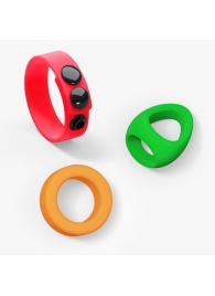 Набор из 3 разноцветных эрекционных колец Kit Neon Ring - Love to Love - в Кемерово купить с доставкой