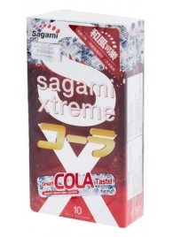 Ароматизированные презервативы Sagami Xtreme COLA - 10 шт. - Sagami - купить с доставкой в Кемерово