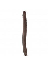 Коричневый двусторонний фаллоимитатор Chocolate 16-Inch Long Dildo - 41,5 см. - Blush Novelties