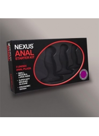 Набор из 3 массажеров простаты чёрного цвета NEXUS ANAL STARTER KIT - Nexus Range - в Кемерово купить с доставкой