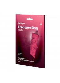 Розовый мешочек для хранения игрушек Treasure Bag XL - Satisfyer - купить с доставкой в Кемерово