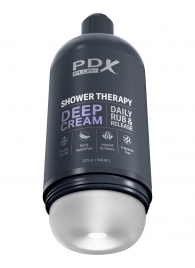 Мастурбатор в бутылке Shower Therapy Deep Cream - Pipedream - в Кемерово купить с доставкой