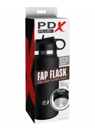 Черный мастурбатор в виде бутылки Fap Flask - Pipedream - в Кемерово купить с доставкой