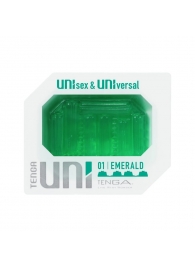 Зеленый мастурбатор-стимулятор Tenga Uni Emerald - Tenga - в Кемерово купить с доставкой