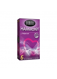 Презервативы с рёбрышками Domino Harmony - 6 шт. - Domino - купить с доставкой в Кемерово