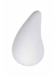 Белый вибромассажер в форме капли Dew Drop - Satisfyer