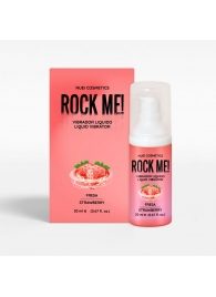 Жидкий вибратор Nuei Rock Me! с ароматом клубники - 20 мл. - Nuei cosmetics - купить с доставкой в Кемерово