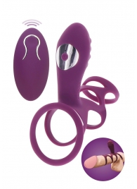 Фиолетовая эрекционная вибронасадка Halo Halo C-Ring Sleeve - Toy Joy - в Кемерово купить с доставкой