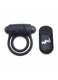 Черное эрекционное виброкольцо 28X Remote Control Vibrating Cock Ring   Bullet - XR Brands - в Кемерово купить с доставкой