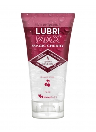 Интимный гель-смазка на водной основе Lubrimax Magic Cherry - 75 мл. - ИнтелБИО - купить с доставкой в Кемерово