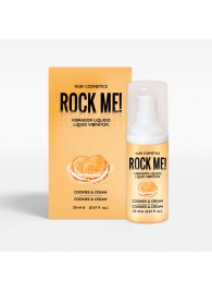 Жидкий вибратор Nuei Rock Me! с ароматом печенья и сливок - 20 мл. - Nuei cosmetics - купить с доставкой в Кемерово