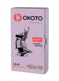 Презервативы OKOTO Mega Mix - 12 шт. - Sitabella - купить с доставкой в Кемерово