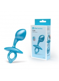 Голубая анальная пробка для массажа простаты Bulb Silicone Prostate Plug - 10,7 см. - b-Vibe - в Кемерово купить с доставкой