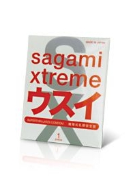 Ультратонкий презерватив Sagami Xtreme SUPERTHIN - 1 шт. - Sagami - купить с доставкой в Кемерово