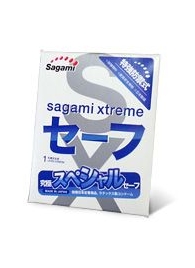 Презерватив Sagami Xtreme Ultrasafe с двойным количеством смазки - 1 шт. - Sagami - купить с доставкой в Кемерово