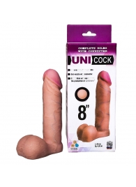 Фаллическая насадка для страпона UNICOCK 8  - 20 см. - LOVETOY (А-Полимер) - купить с доставкой в Кемерово