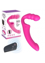 Розовый безремневой страпон Straples Strap-On Dildo - Erokay - купить с доставкой в Кемерово