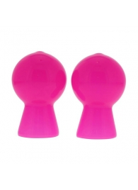 Розовые вакуумные помпы для сосков NIPPLE SUCKER PAIR IN SHINY PINK - NMC