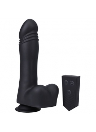 Черная мини-машина на присоске Piston Thruster - Doc Johnson - купить с доставкой в Кемерово