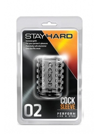 Прозрачная насадка на пенис с шишечками STAY HARD COCK SLEEVE 02 CLEAR - Blush Novelties - в Кемерово купить с доставкой