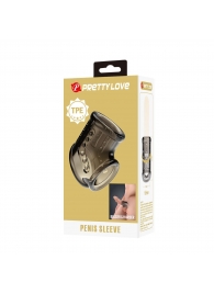 Дымчатая насадка на пенис и мошонку - Baile - в Кемерово купить с доставкой