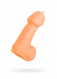 Оранжевая свеча в форме пениса - 47 гр. - Pecado - купить с доставкой в Кемерово