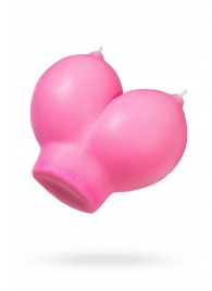 Розовая свеча «Сиськи» - 150 гр. - Pecado - купить с доставкой в Кемерово