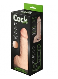 Телесный фаллоудлинитель с мошонкой Cock Next - 17 см. - LOVETOY (А-Полимер) - в Кемерово купить с доставкой