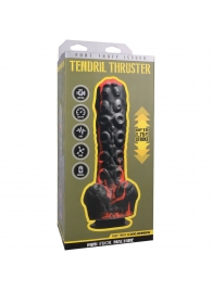 Черно-красная мини-машина на присоске Tendril Thruster - 21,6 см. - Doc Johnson - купить с доставкой в Кемерово