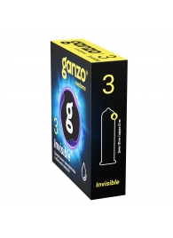 Супертонкие презервативы Ganzo Invisible - 3 шт. - Ganzo - купить с доставкой в Кемерово